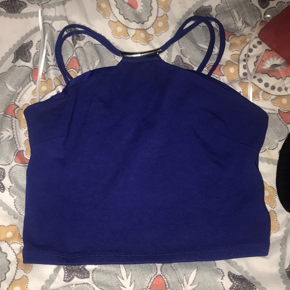 A blue shirt.